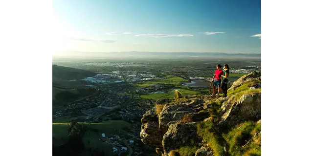 Hero Christchurch Port Hills Standing Climbing