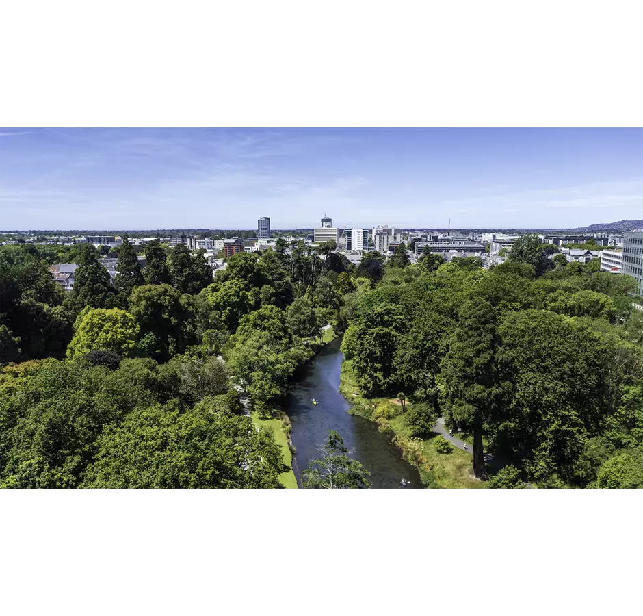 Otakaro Avon River Aerial