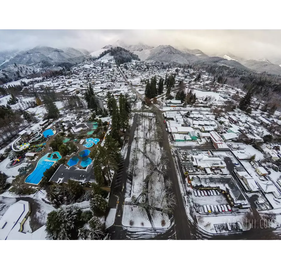 Hanmer Springs Town Drone Arial