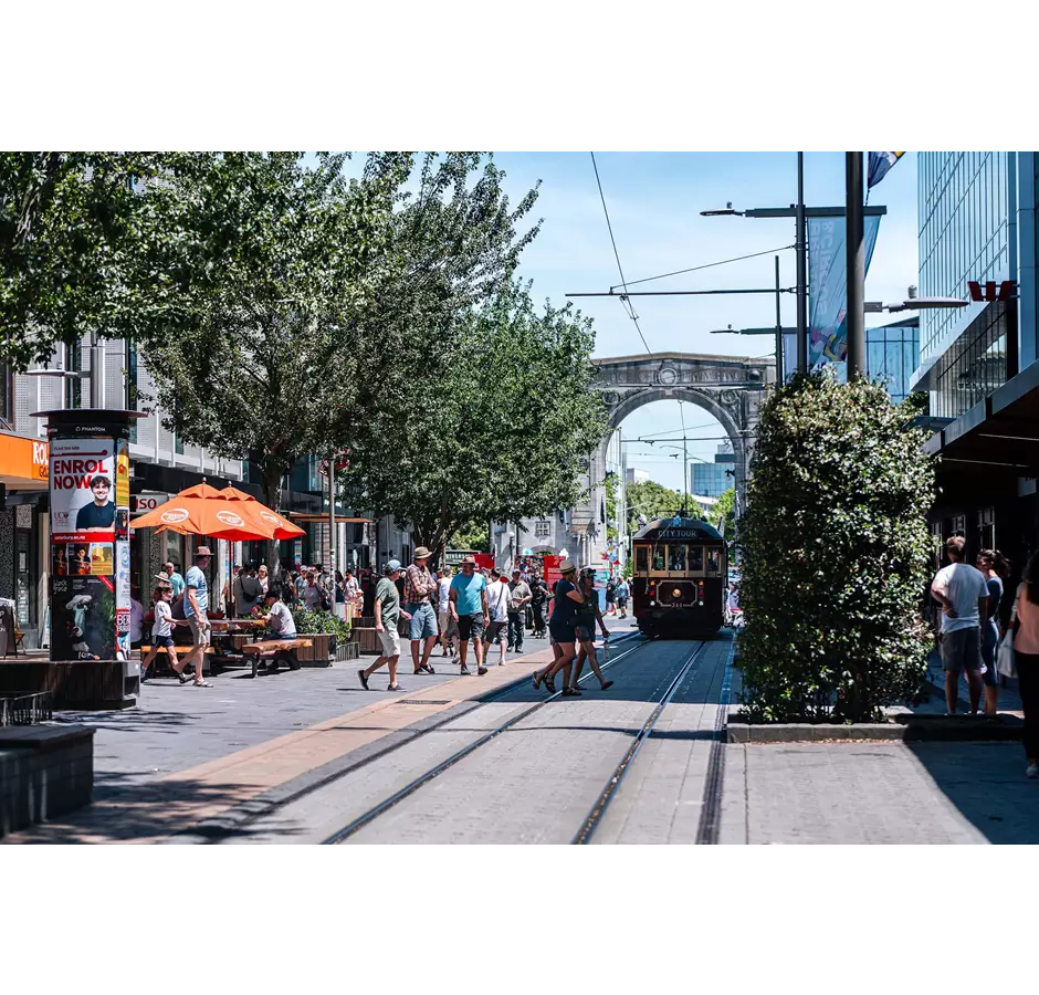 City Mall In Summer Time