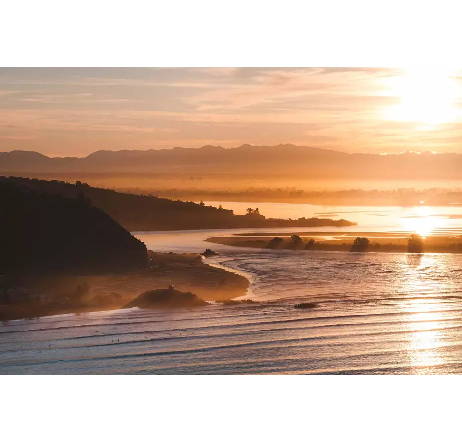 Ocean To Alps At Sunset