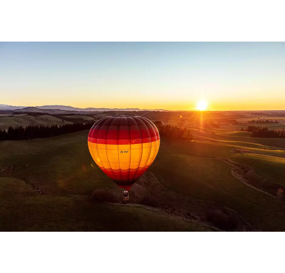 ExploreCHC Hot Air Balloon In Dawn Sky