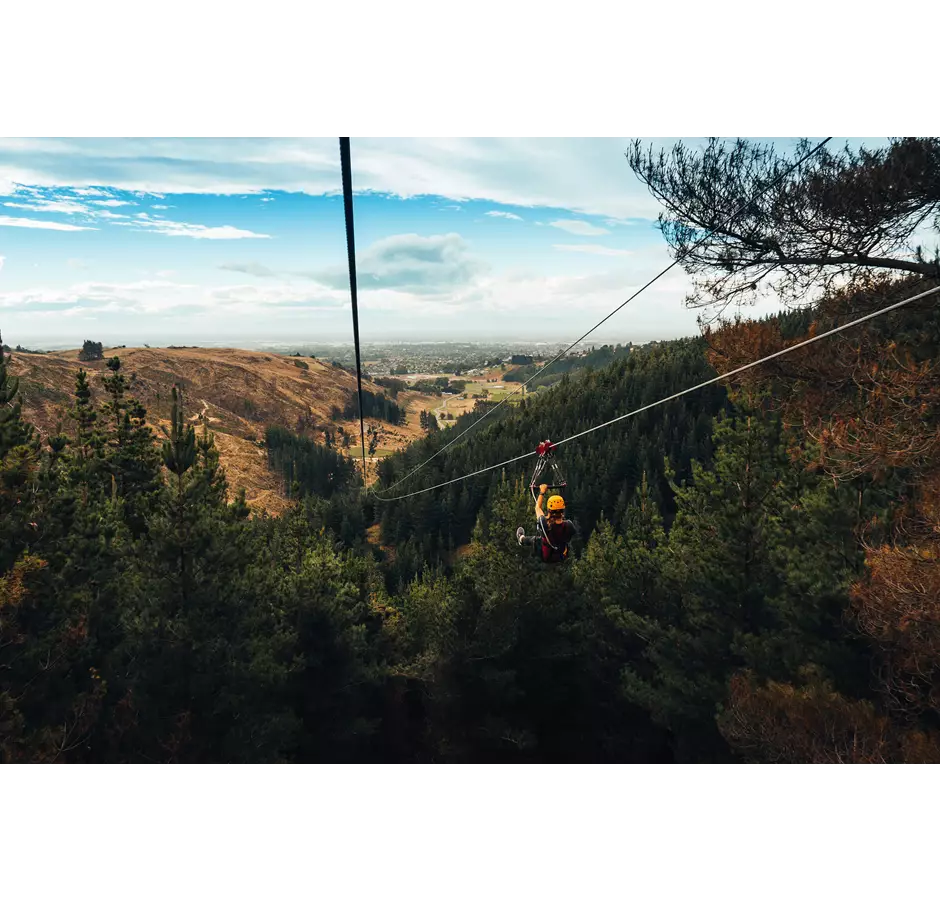 Christchurch Adventure Park Zipline From Above