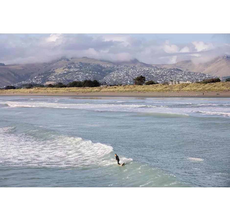Surfing At New Brighton Beach