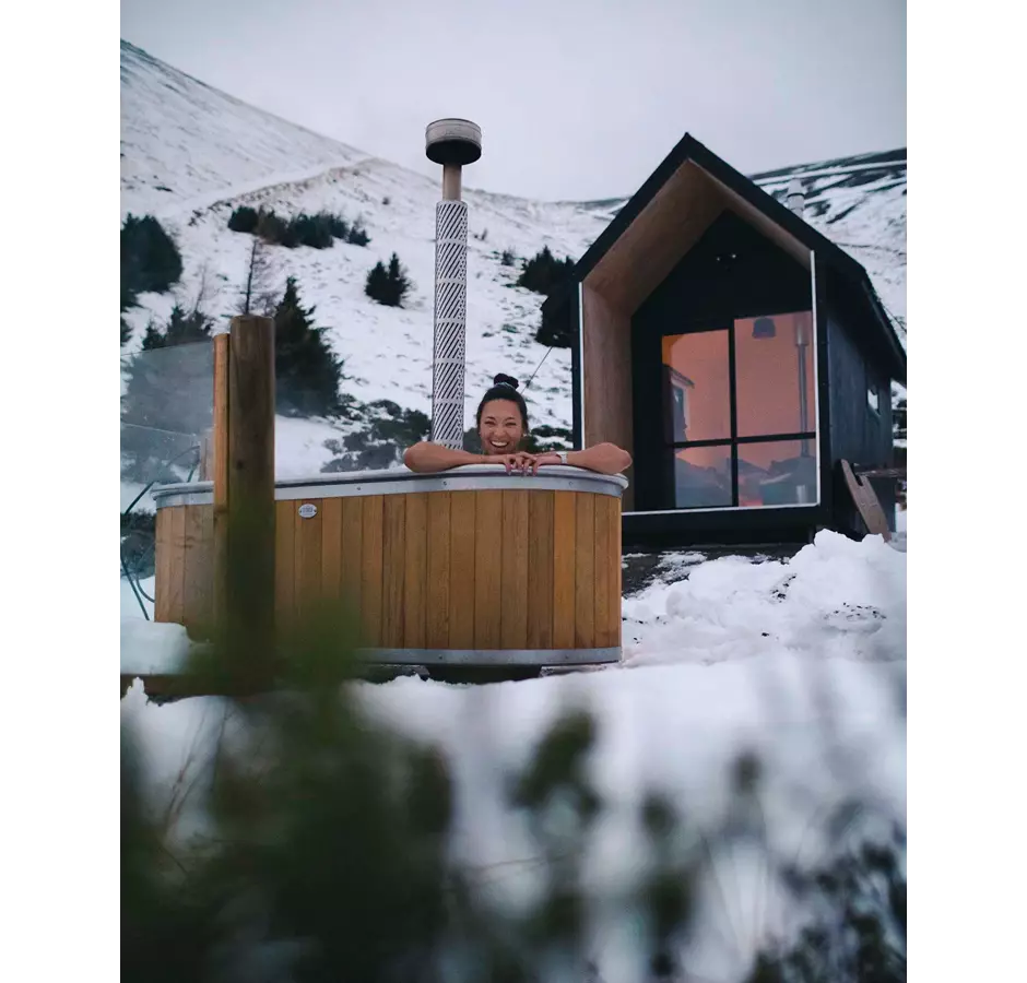 Hurunui Mount Lyford Hot Tub Snow