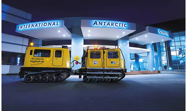 International Antarctic Centre Exterior With Hagglund