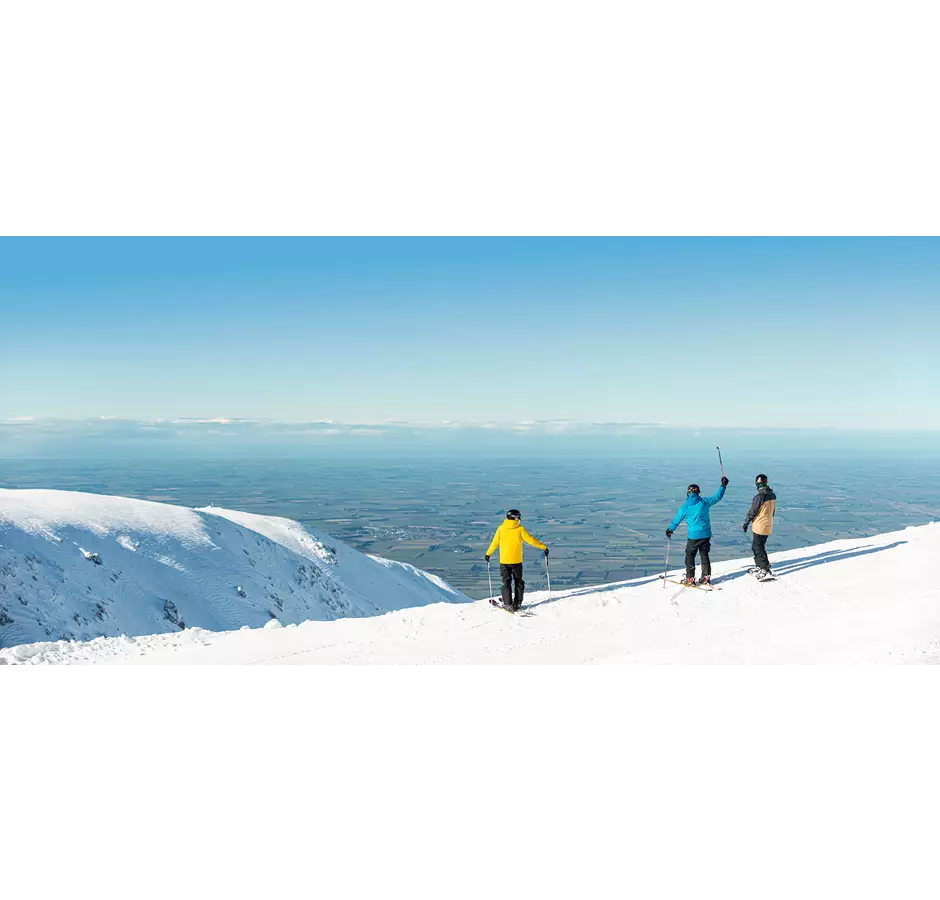Mt Hutt Group Enjoying Canterbury Views