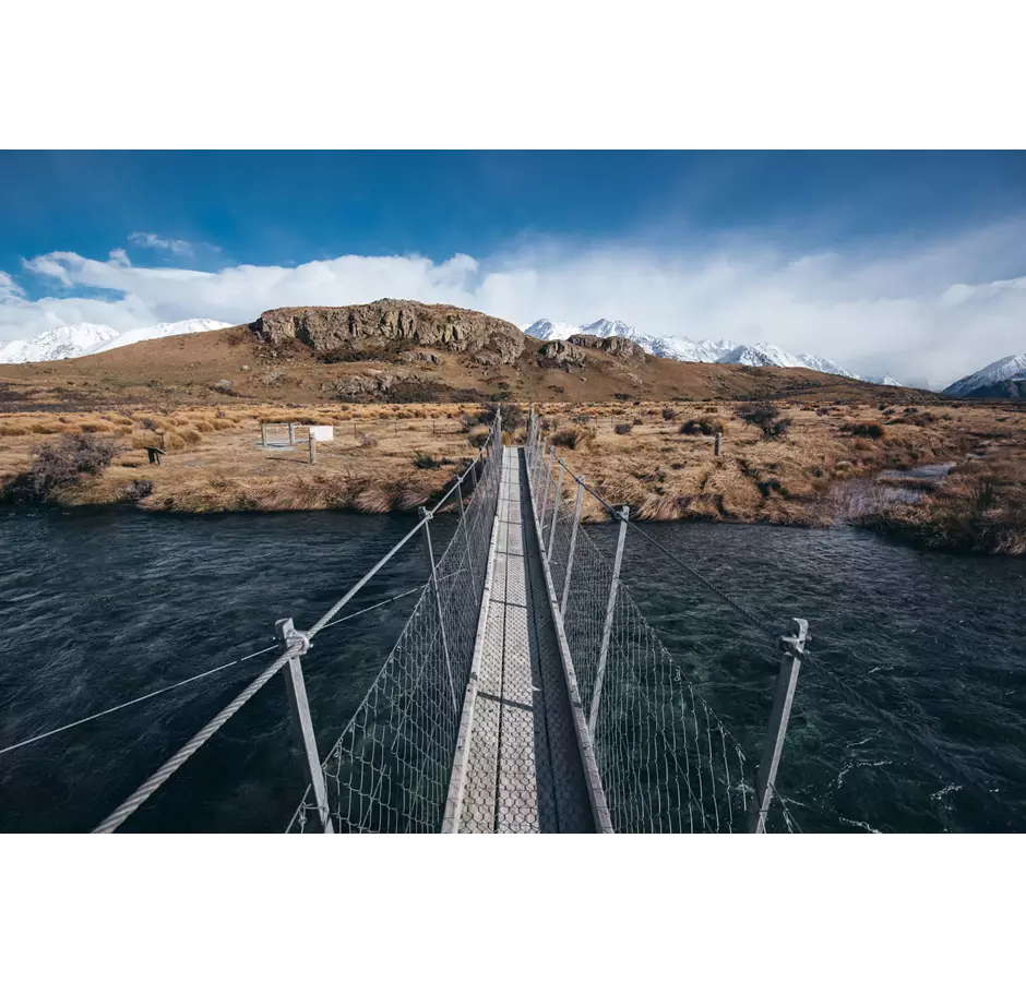 Swing Bridge On The Walk To Mount Sunday