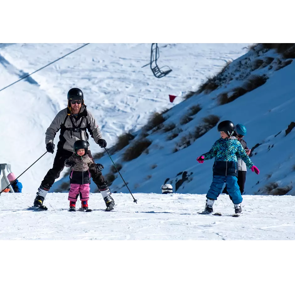 Mt Hutt Family Skiing