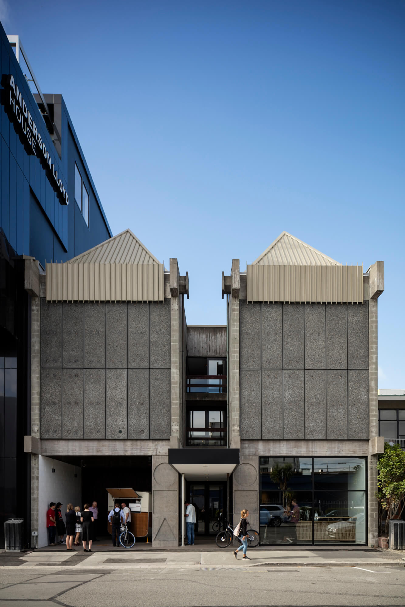 Coca Art Gallery entrance as seen from the street