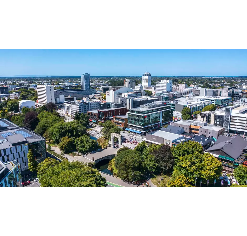 Christchurch Central City Aerial