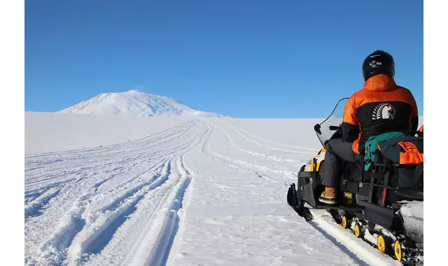 Antarctic Office Skidoo Erebus