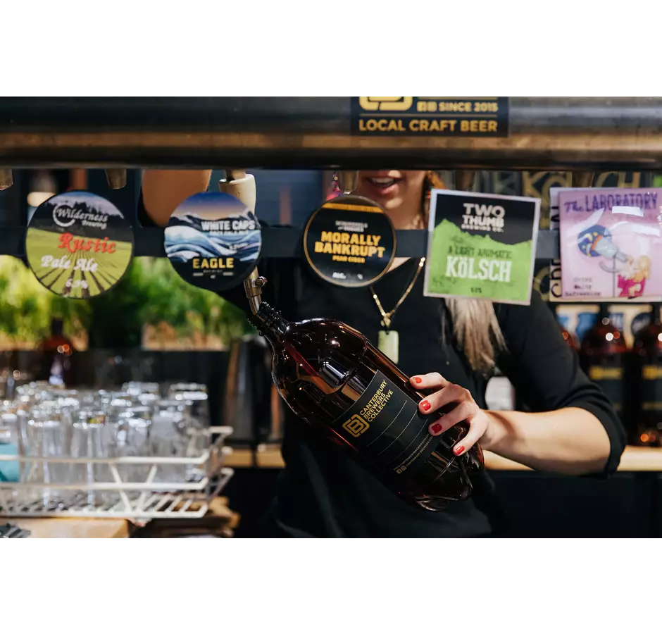 Canterbury Brewers Collective Pulling Beer